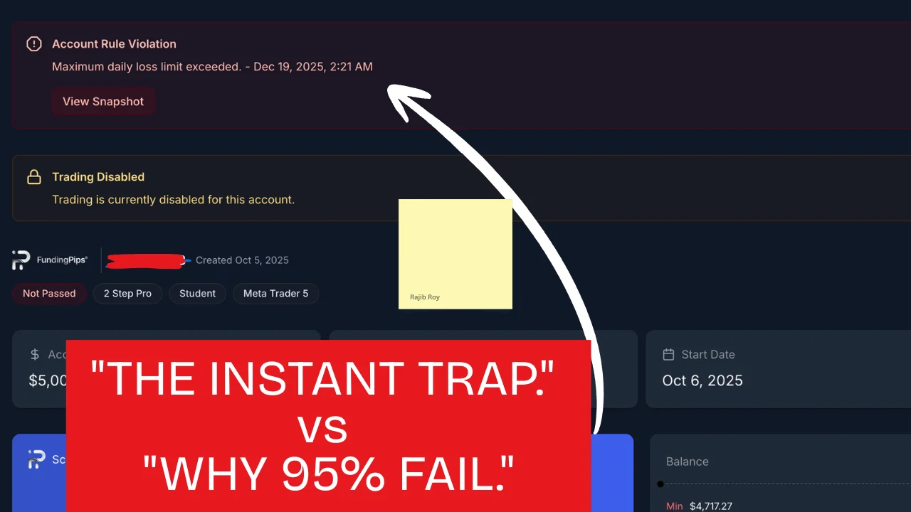 Why Most Traders Fail Instant Funded Accounts